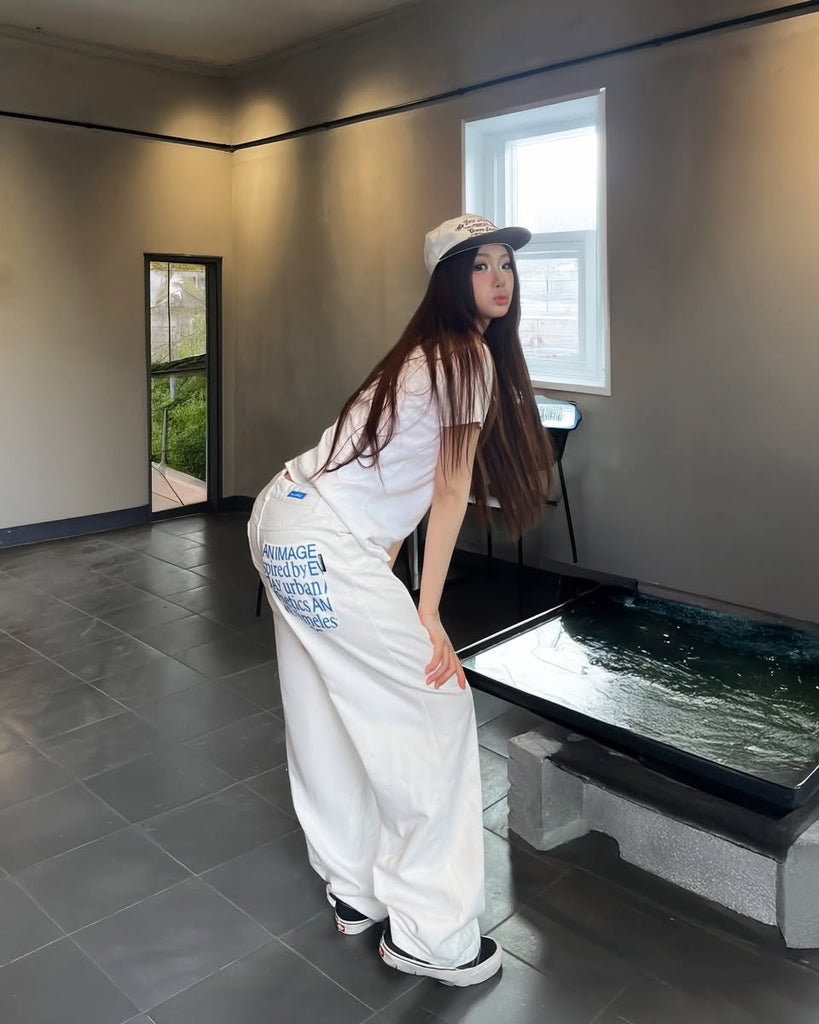 포켓 팬츠 릴랙스 와이드 레그
