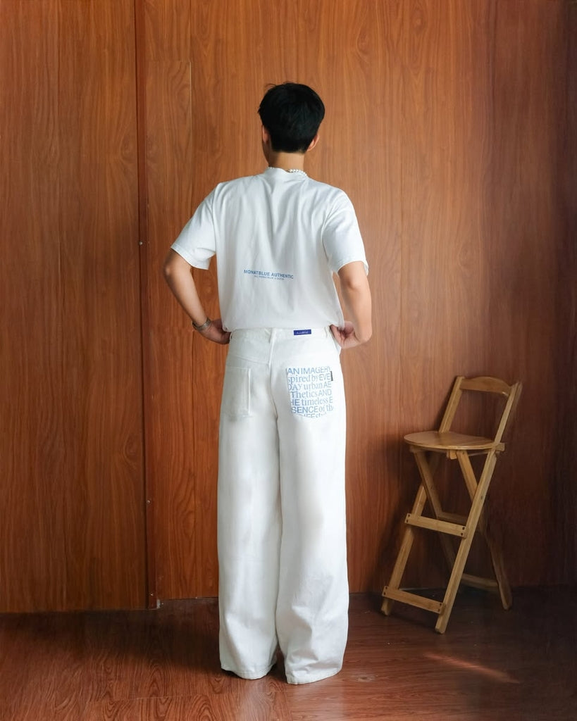 포켓 팬츠 릴랙스 와이드 레그