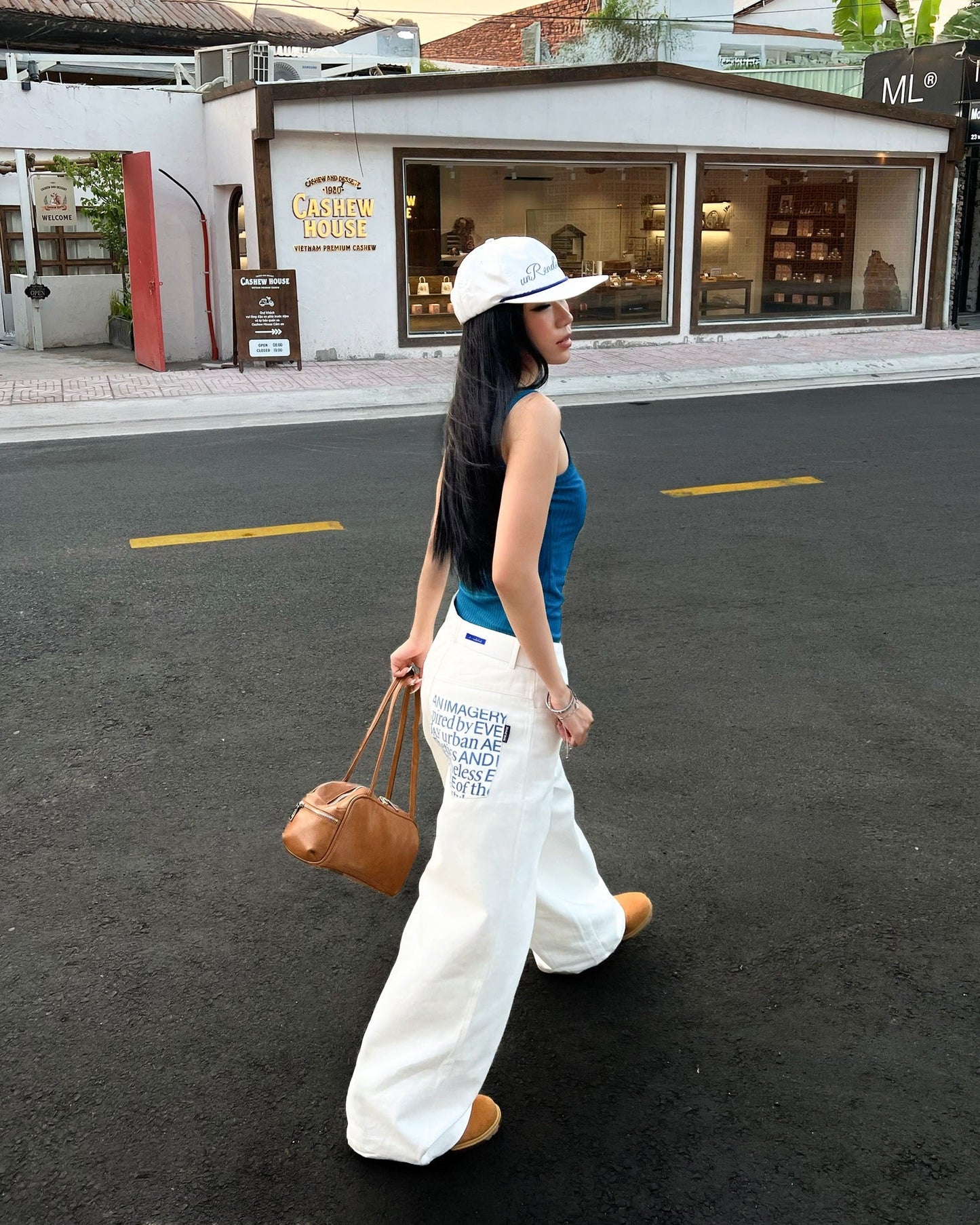 포켓 팬츠 릴랙스 와이드 레그