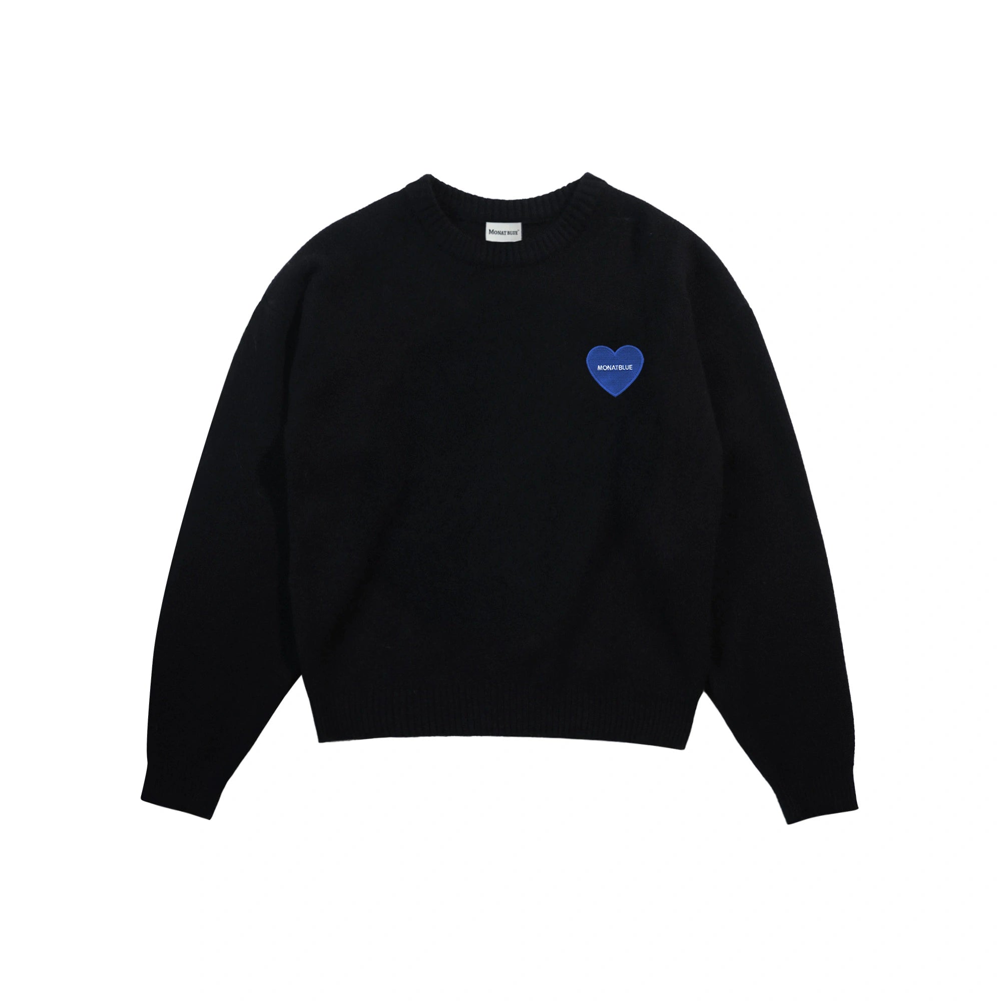 KNIT BLUE HEART WITH ICON