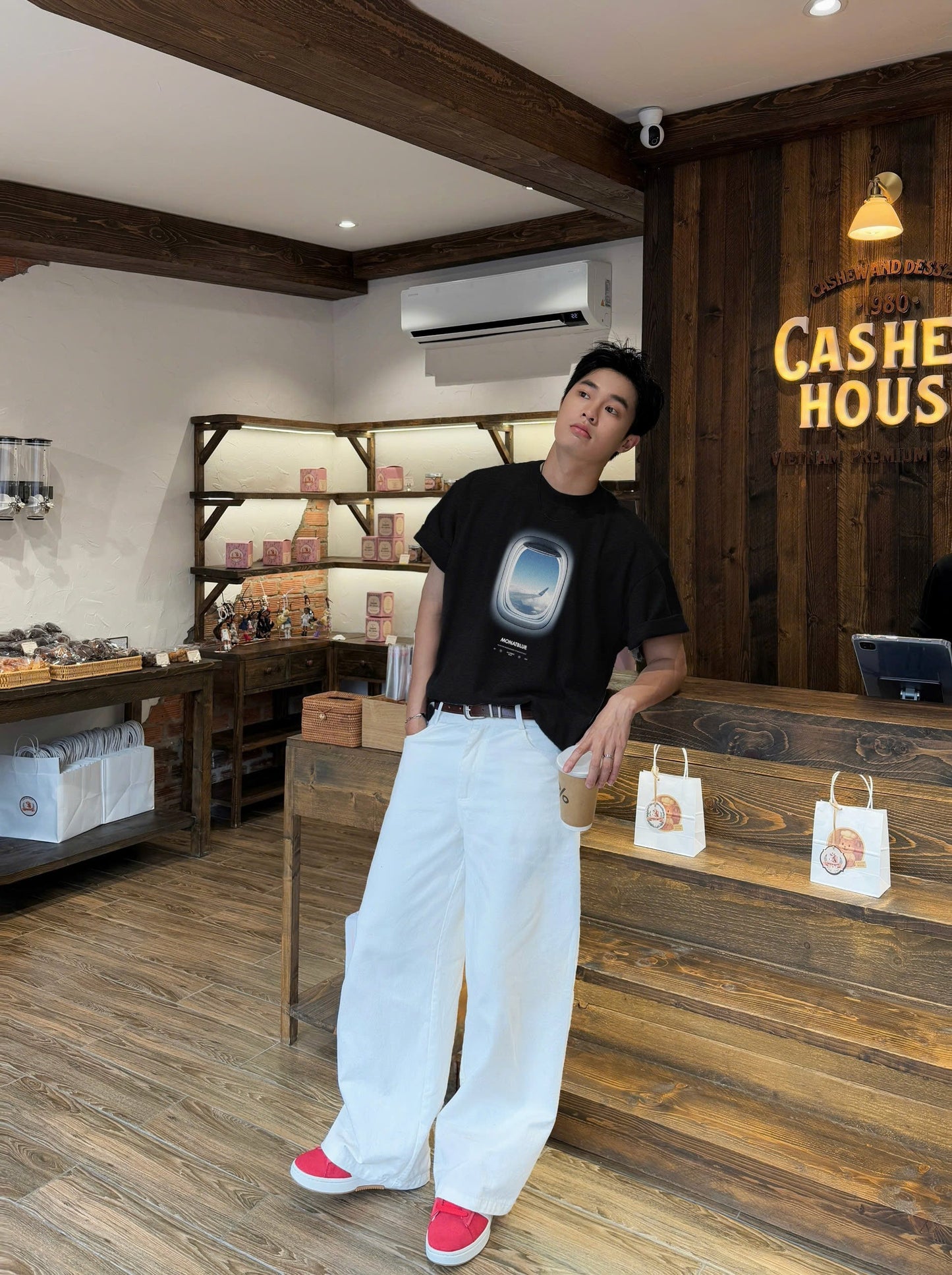 포켓 팬츠 릴랙스 와이드 레그