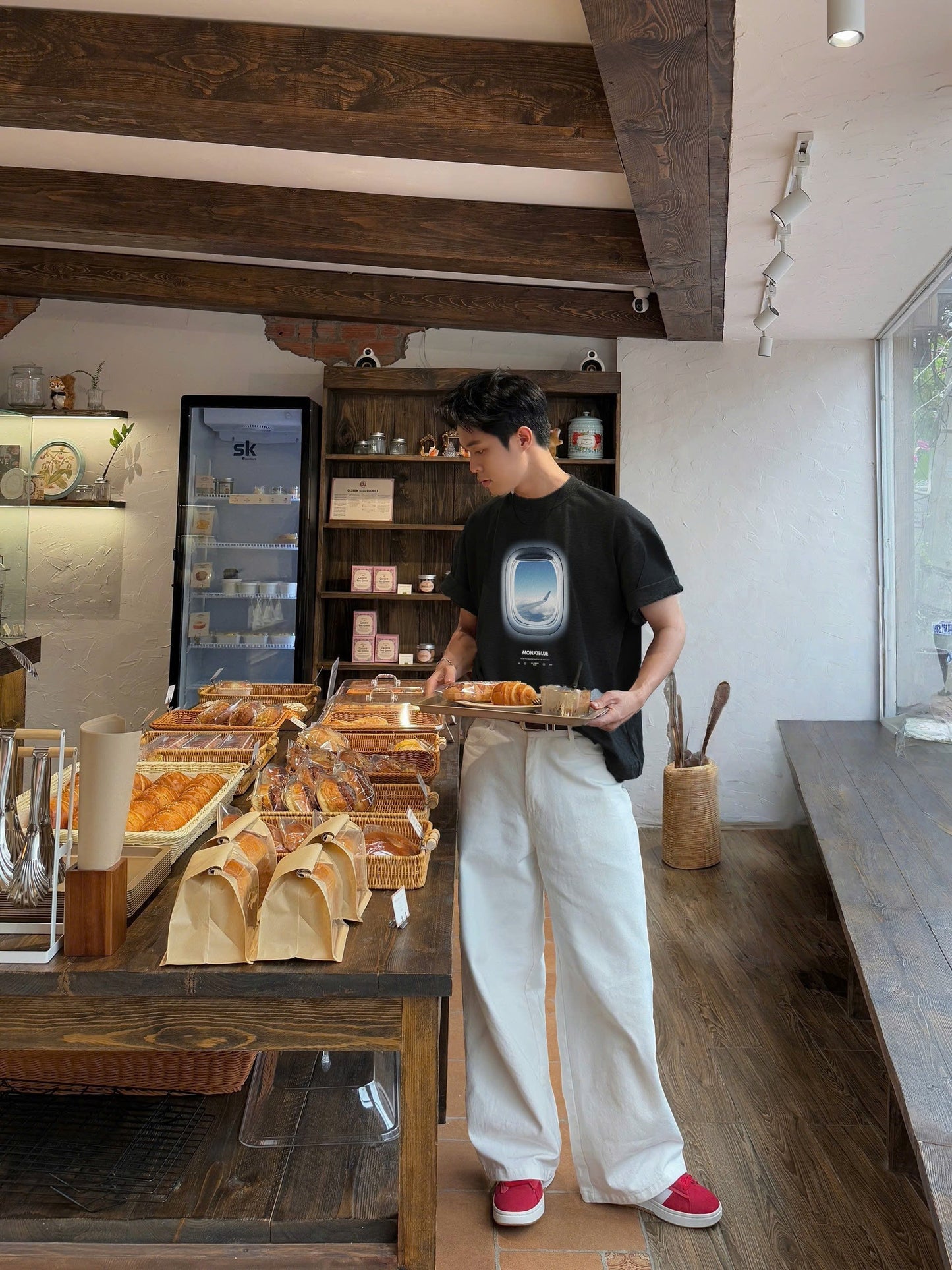 포켓 팬츠 릴랙스 와이드 레그